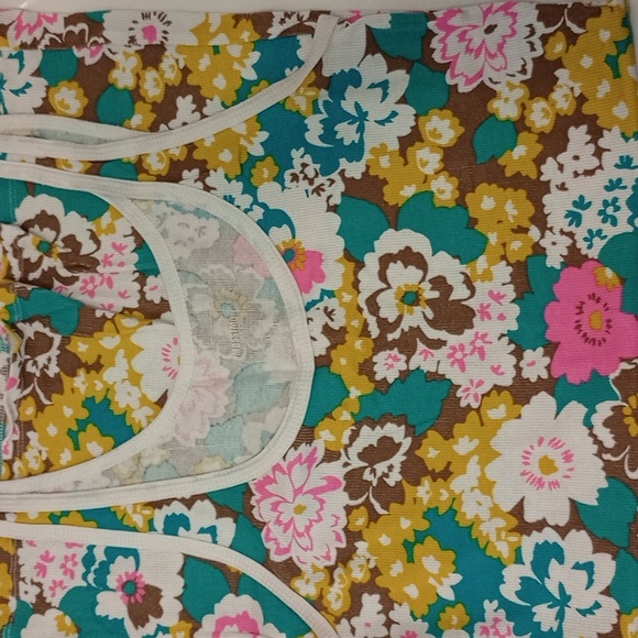 Mossimo Women's Large Ribbed Flower Tank Top - Picture 5 of 6